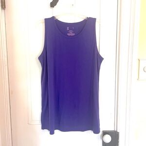 Xersion Women’s Purple Sleeveless Relaxed Tank Top Size Large